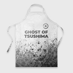 Фартук кулинарный Ghost of Tsushima - white gradient посередине, цвет: 3D-принт