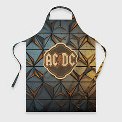 Фартук кулинарный ACDC винтажный логотип, цвет: 3D-принт