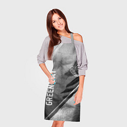 Фартук кулинарный Green Day - grey gradient вертикально, цвет: 3D-принт — фото 2