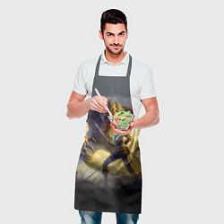 Фартук кулинарный Ciri vs dark monster - Witcher 4, цвет: 3D-принт — фото 2