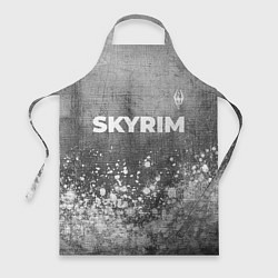 Фартук кулинарный Skyrim - grey gradient посередине, цвет: 3D-принт