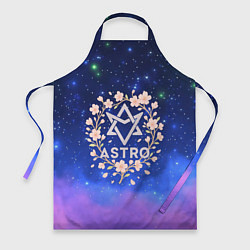 Фартук ASTRO нежный логотип с цветочками