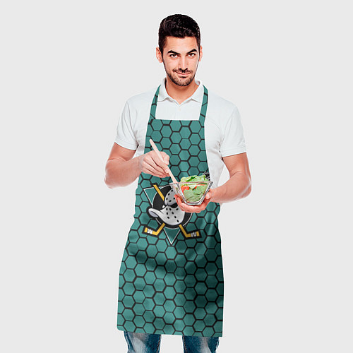 Фартук Анахайм Дакс - зеленые соты / 3D-принт – фото 2