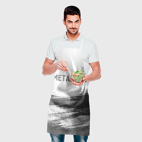 Фартук Metallica - white gradient посередине / 3D-принт – фото 2