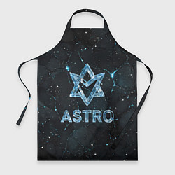 Фартук кулинарный Astro логотип из синего стекла, цвет: 3D-принт