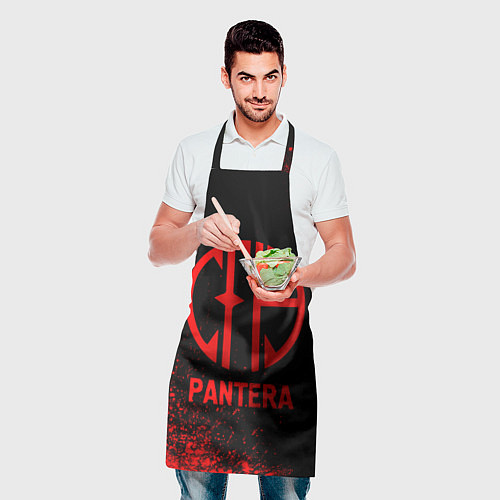 Фартук Pantera - red gradient / 3D-принт – фото 2