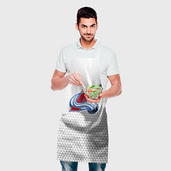 Фартук кулинарный Колорадо Эвеланш - белый геометрический градиент, цвет: 3D-принт — фото 2