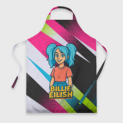 Фартук Билли Айлиш в стиле мультфильма