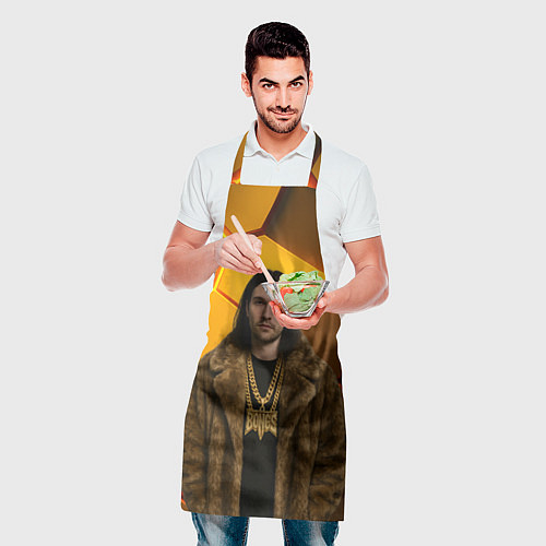 Фартук Bones с цепью в шубе / 3D-принт – фото 2