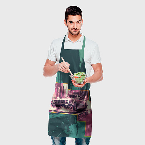 Фартук Дрифтующий спорткар / 3D-принт – фото 2