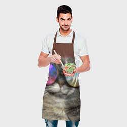 Фартук кулинарный A Cat with multicolored glasses, цвет: 3D-принт — фото 2
