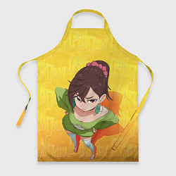 Фартук кулинарный Дандадан - Момочка, цвет: 3D-принт