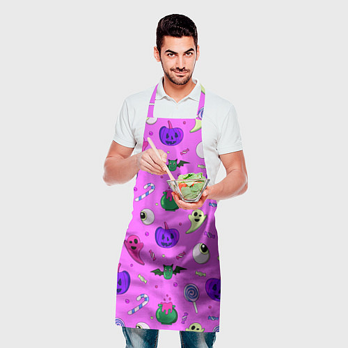 Фартук Halloween pink / 3D-принт – фото 2