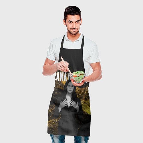 Фартук Lana Del Rey в черном платье / 3D-принт – фото 2