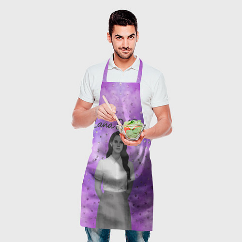 Фартук Lana Del Rey в черно-белом / 3D-принт – фото 2