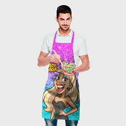 Фартук кулинарный Леди Гага мультяшная, цвет: 3D-принт — фото 2