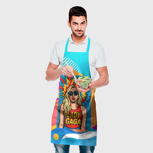 Фартук Леди Гага в стиле комиксов / 3D-принт – фото 2