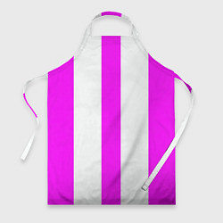 Фартук Color white pink lines