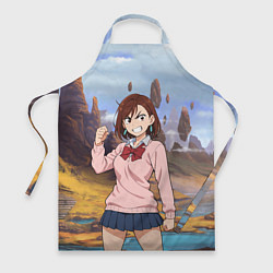 Фартук кулинарный Сиратори Айра злая - Дандадан, цвет: 3D-принт