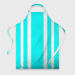 Фартук Color blue white stripes