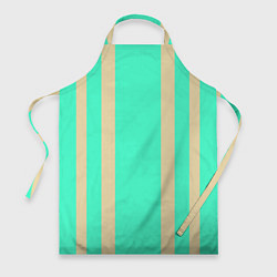 Фартук Color blue beige stripes