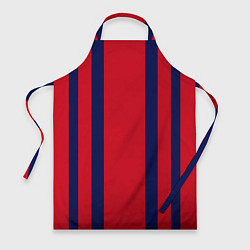 Фартук Color black red stripes
