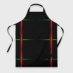 Фартук Color black green orange stripes