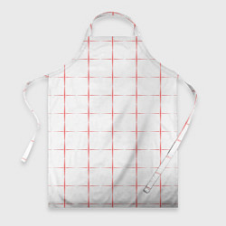 Фартук Color white red crosses