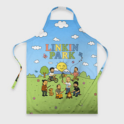 Фартук Linkin Park мультяшный стиль на поляне
