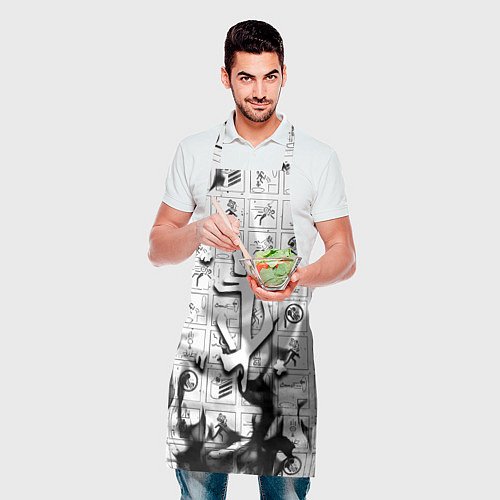 Фартук Doom x portal fire / 3D-принт – фото 2