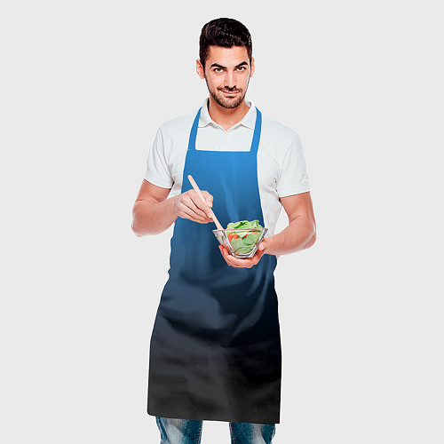 Фартук Blue gradient / 3D-принт – фото 2