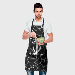 Фартук кулинарный Doom трещины текстура, цвет: 3D-принт — фото 2