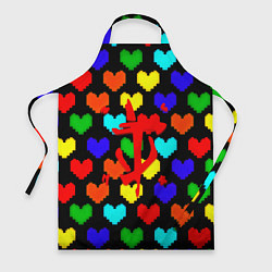 Фартук Doom love pixel pattern