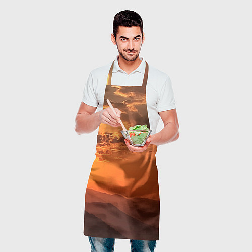 Фартук Закат на перевале актопрак / 3D-принт – фото 2