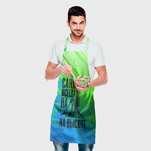 Фартук Саня всегда на высоте - горы и небоскреб / 3D-принт – фото 2