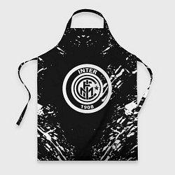 Фартук кулинарный Inter белые штрихи красок, цвет: 3D-принт