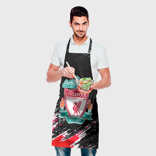 Фартук Liverpool краски штрихи / 3D-принт – фото 2