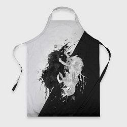 Фартук кулинарный Инь и янь, цвет: 3D-принт
