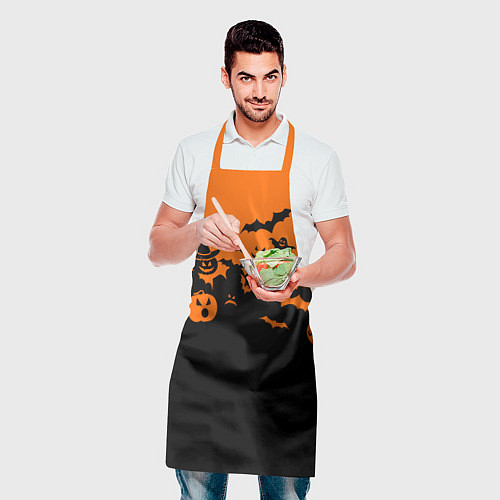 Фартук Хэллоуин тыквы и призраки / 3D-принт – фото 2
