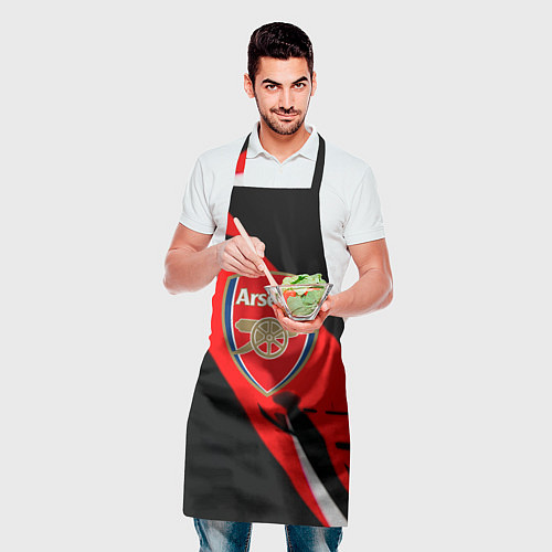 Фартук Арсенал геометрия полосы краски / 3D-принт – фото 2