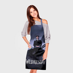 Фартук кулинарный Уэнсдей и вещь на могиле Wednesday, цвет: 3D-принт — фото 2