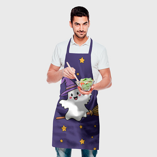 Фартук Хэллоуин, привидение на метле / 3D-принт – фото 2