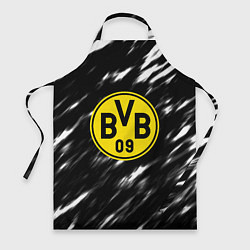Фартук кулинарный Borussia штрихи красок текстура, цвет: 3D-принт