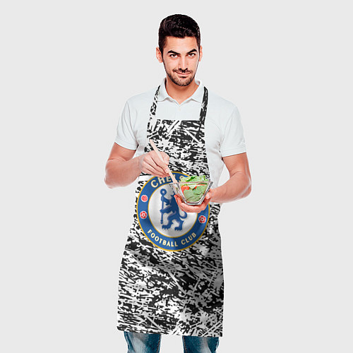 Фартук Челси штрихи красок / 3D-принт – фото 2