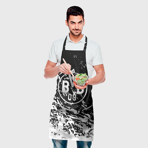 Фартук Borussia белые краски / 3D-принт – фото 2