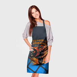Фартук кулинарный Speed demon байкер, цвет: 3D-принт — фото 2