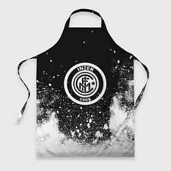 Фартук кулинарный Inter белый всплеск краско, цвет: 3D-принт