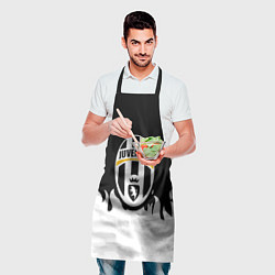 Фартук кулинарный Juventus белый огонь, цвет: 3D-принт — фото 2