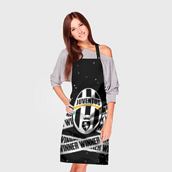 Фартук кулинарный Juventus подедитель краски, цвет: 3D-принт — фото 2