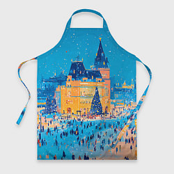 Фартук кулинарный Московские новогодние каникулы, цвет: 3D-принт